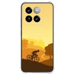 Funda Silicona Antigolpes para Xiaomi 14 Pro 5G diseño Ciclista Dibujos