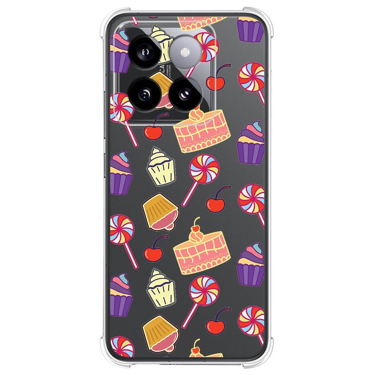 Funda Silicona Antigolpes para Xiaomi 14 Pro 5G diseño Dulces 01 Dibujos