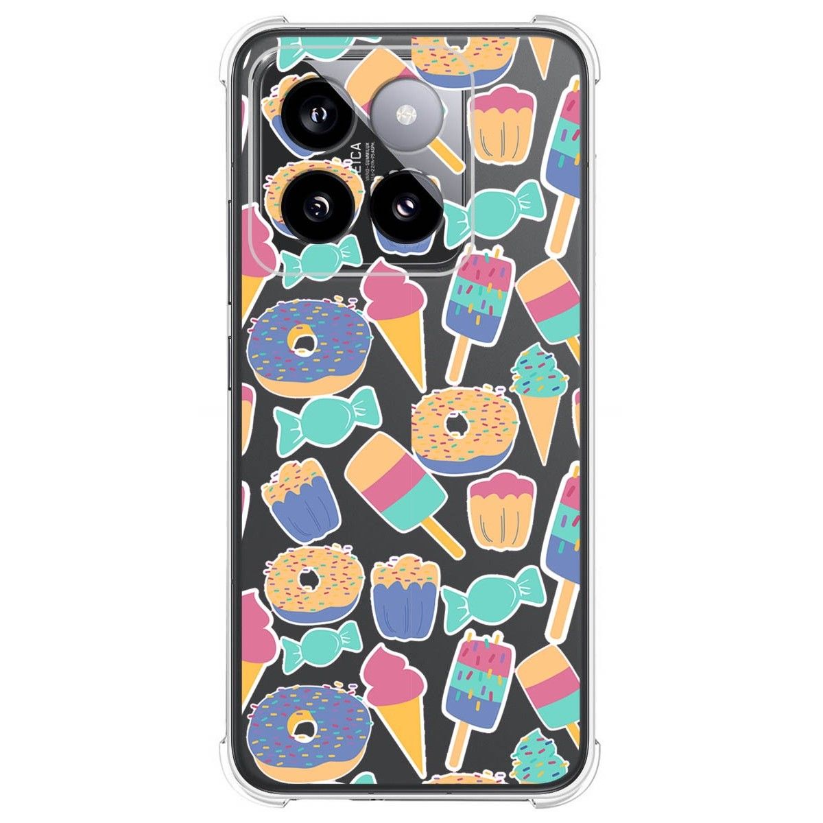 Funda Silicona Antigolpes para Xiaomi 14 Pro 5G diseño Dulces 02 Dibujos
