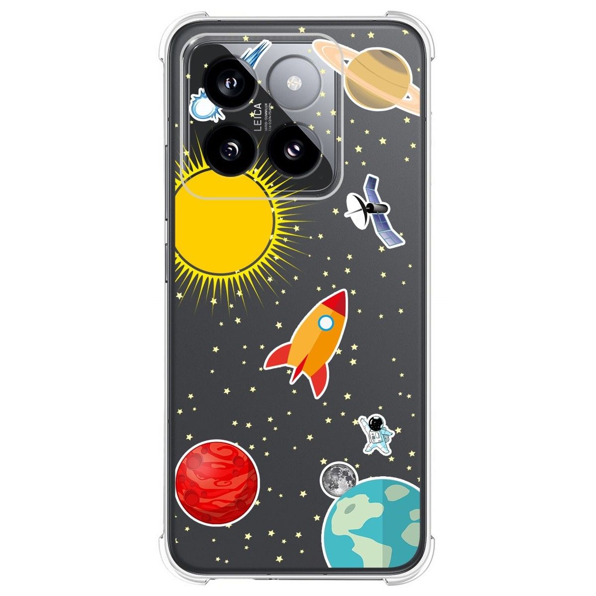 Funda Silicona Antigolpes para Xiaomi 14 Pro 5G diseño Espacio Dibujos