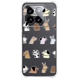 Funda Silicona Antigolpes para Xiaomi 14 Pro 5G diseño Perros Dibujos