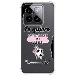 Funda Silicona Antigolpes para Xiaomi 14 Pro 5G diseño Vaca Dibujos