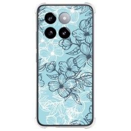 Funda Silicona Antigolpes para Xiaomi 14 Pro 5G diseño Flores 03 Dibujos