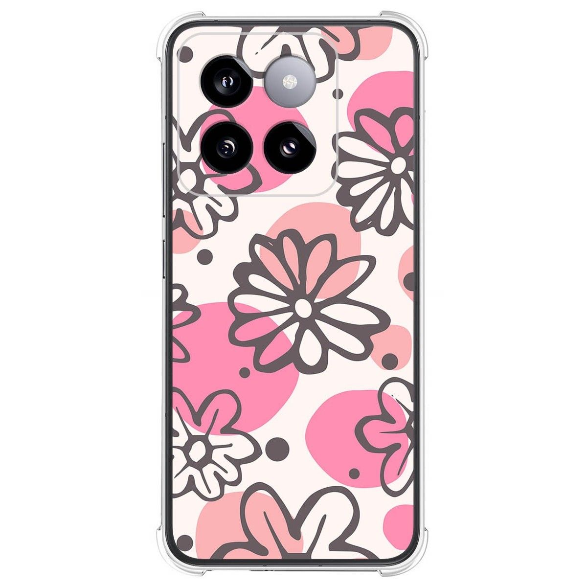 Funda Silicona Antigolpes para Xiaomi 14 Pro 5G diseño Flores 09 Dibujos