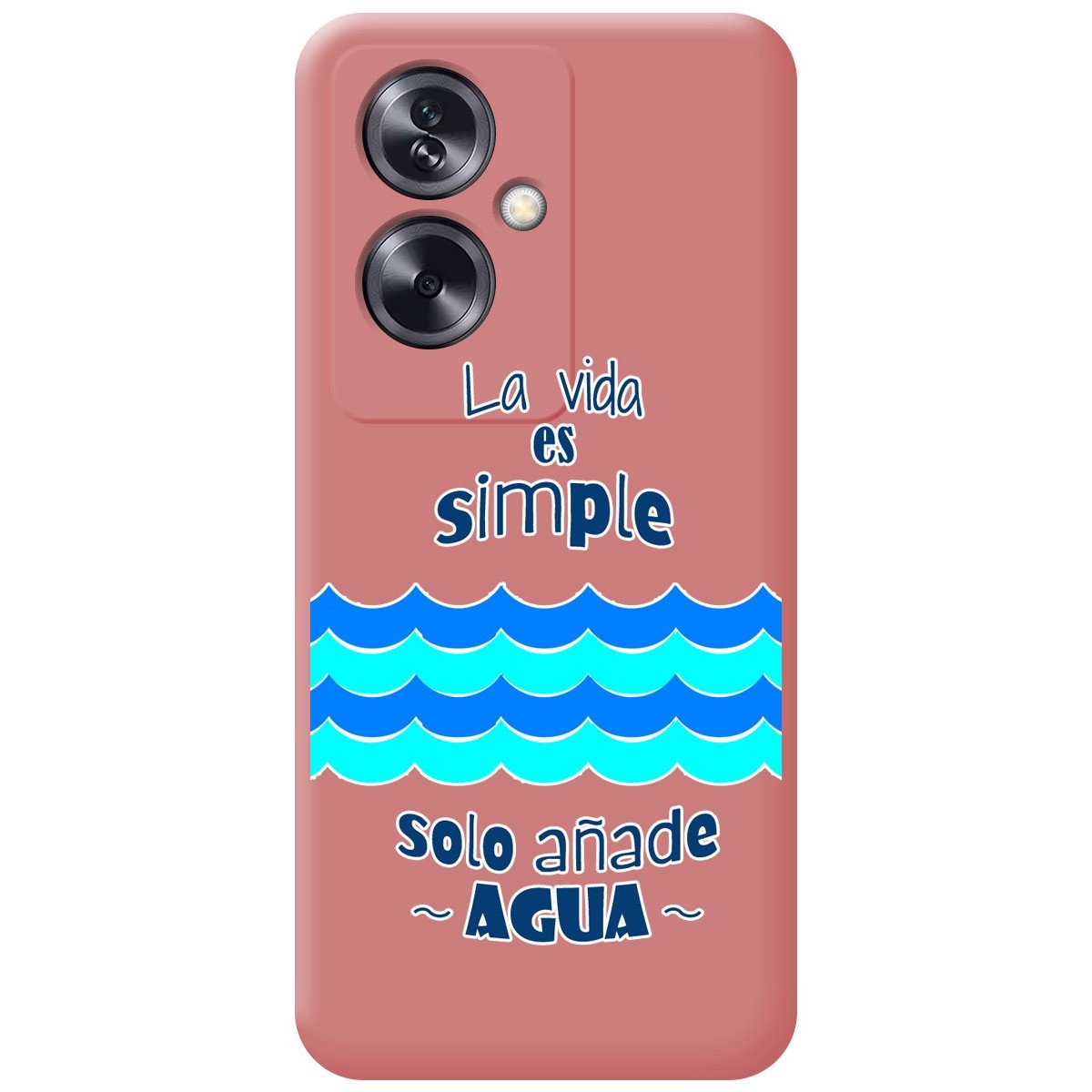 Funda Silicona Líquida Rosa para Oppo A79 5G diseño Agua Dibujos
