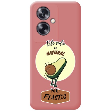 Funda Silicona Líquida Rosa para Oppo A79 5G diseño Culo Natural Dibujos