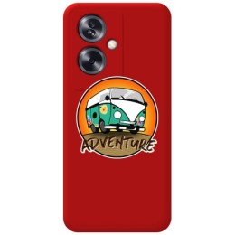 Funda Silicona Líquida Roja para Oppo A79 5G diseño Adventure Dibujos