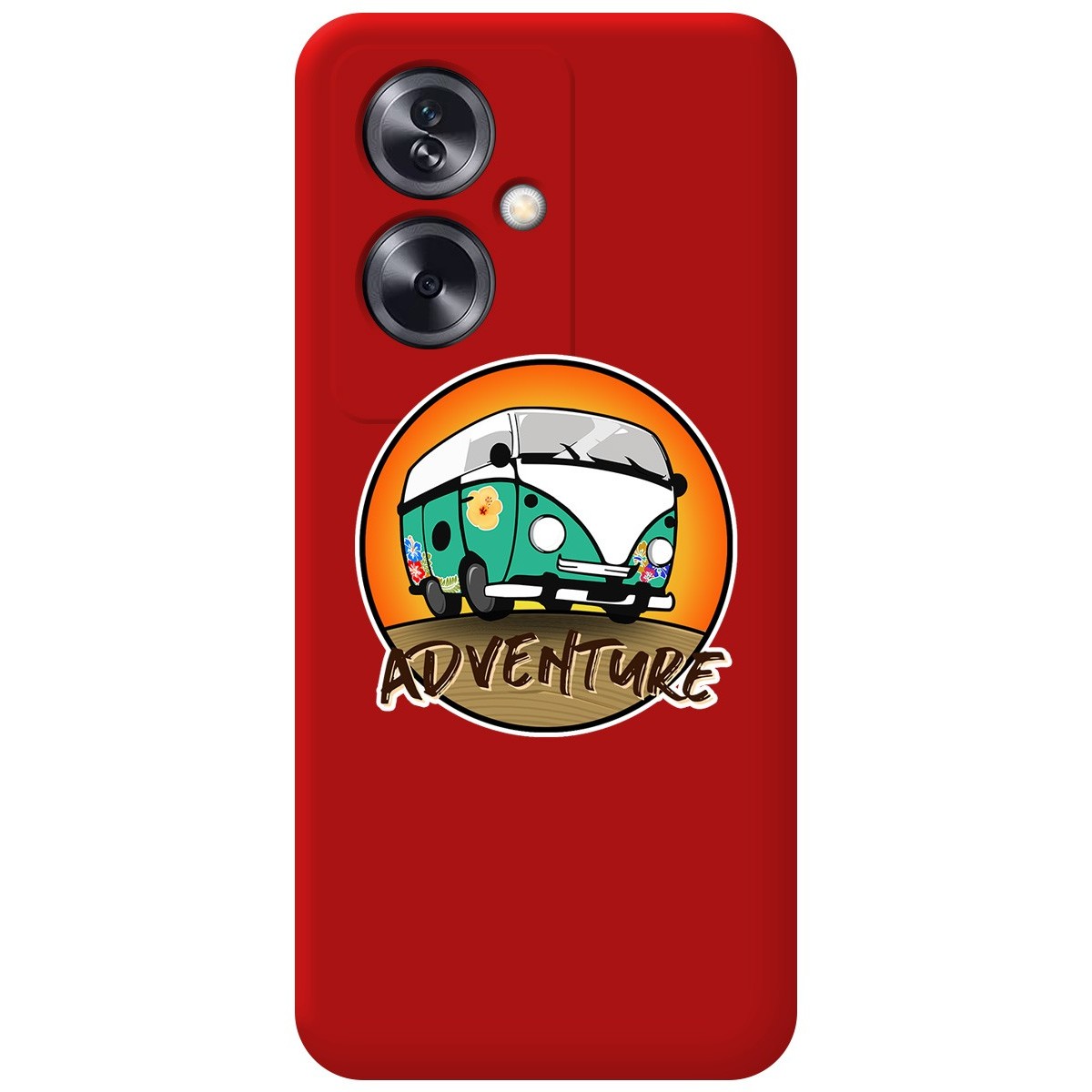 Funda Silicona Líquida Roja para Oppo A79 5G diseño Adventure Dibujos