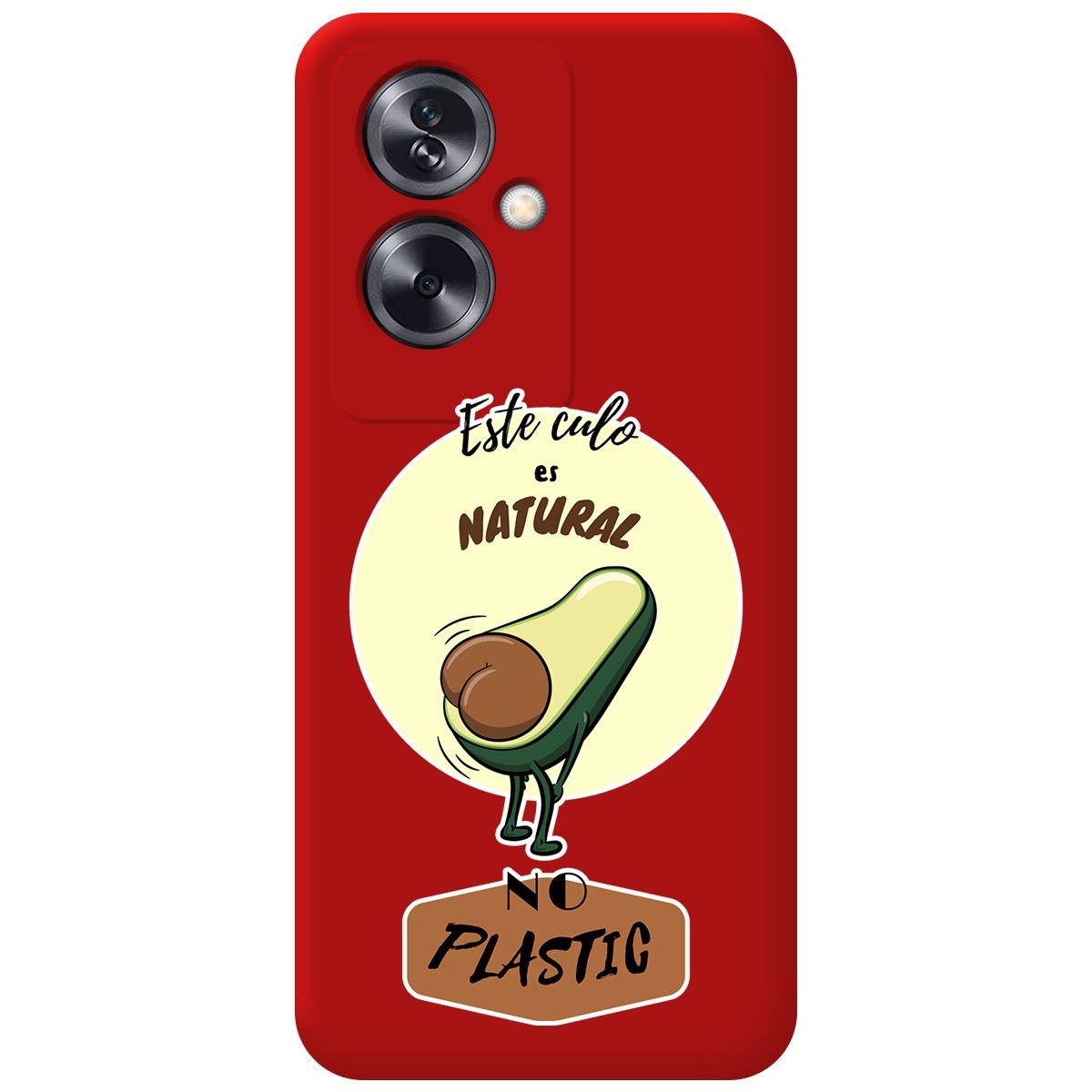 Funda Silicona Líquida Roja para Oppo A79 5G diseño Culo Natural Dibujos