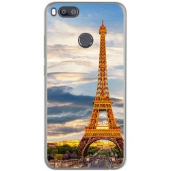 Funda Gel Tpu para Xiaomi Mi 5X / Mi A1 Diseño Paris Dibujos