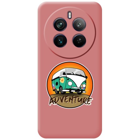 Funda Silicona Líquida Rosa para Realme 12 Pro 5G / 12 Pro Plus 5G diseño Adventure Dibujos