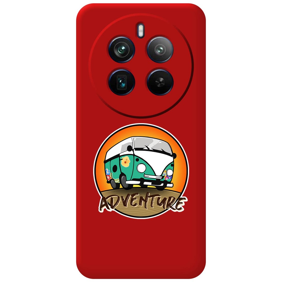 Funda Silicona Líquida Roja para Realme 12 Pro 5G / 12 Pro Plus 5G diseño Adventure Dibujos