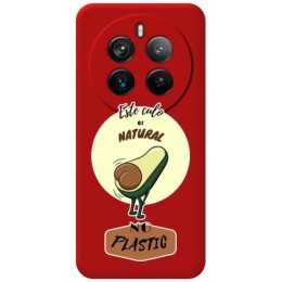 Funda Silicona Líquida Roja para Realme 12 Pro 5G / 12 Pro Plus 5G diseño Culo Natural Dibujos