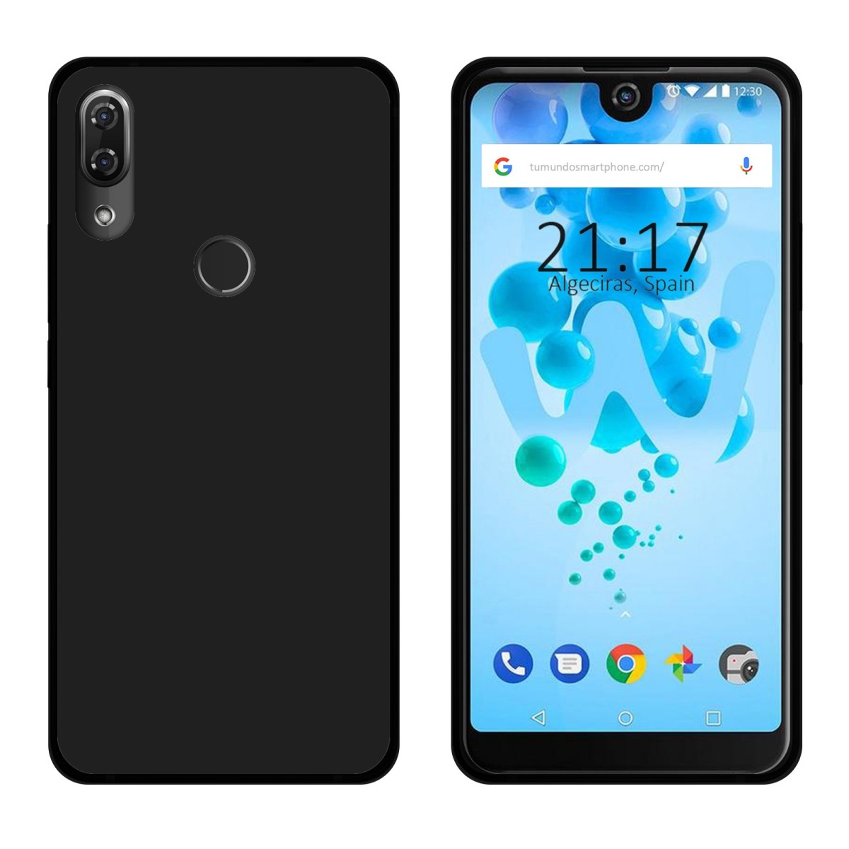 Funda Gel Tpu para Wiko View2 Pro Color Negra