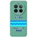 Funda Silicona Líquida Verde para Realme 12 Pro 5G / 12 Pro Plus 5G diseño Agua Dibujos