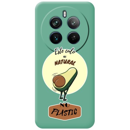 Funda Silicona Líquida Verde para Realme 12 Pro 5G / 12 Pro Plus 5G diseño Culo Natural Dibujos