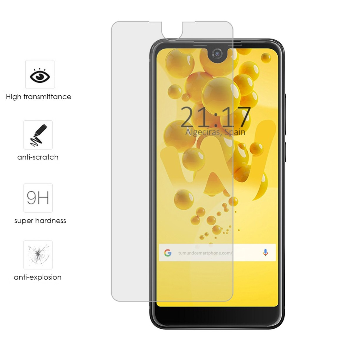 Protector Cristal Templado para Wiko View2 Vidrio