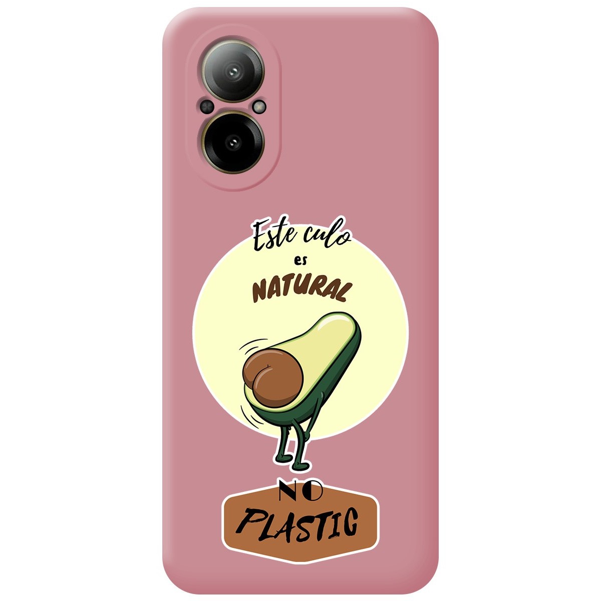 Funda Silicona Líquida Rosa para Realme C67 4G diseño Culo Natural Dibujos