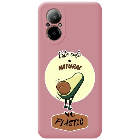 Funda Silicona Líquida Rosa para Realme C67 4G diseño Culo Natural Dibujos