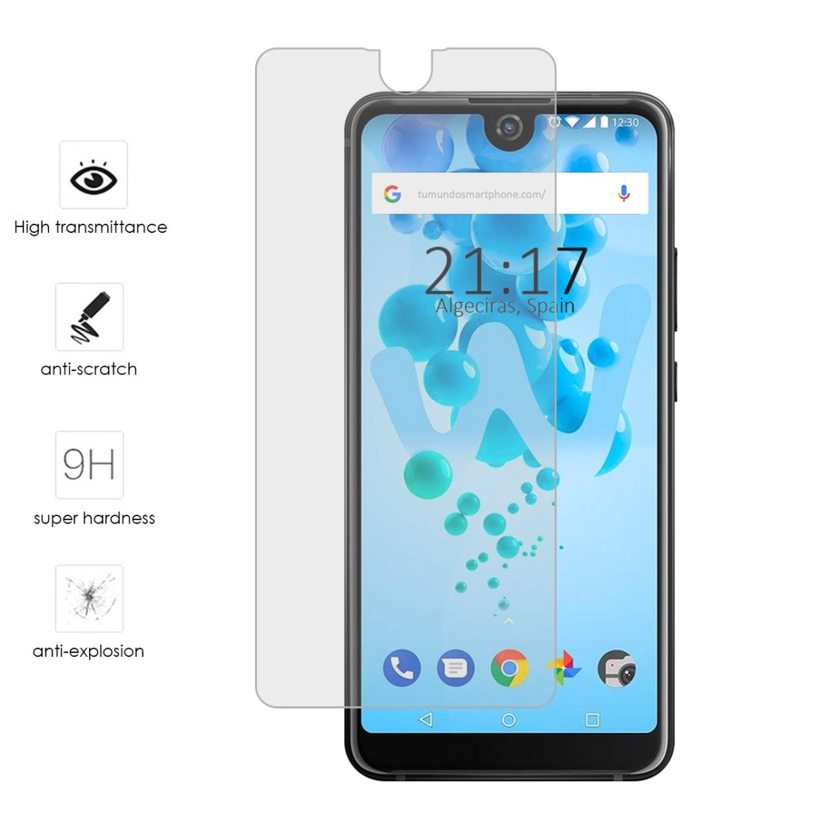 Protector Cristal Templado para Wiko View2 Pro Vidrio