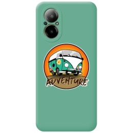 Funda Silicona Líquida Verde para Realme C67 4G diseño Adventure Dibujos