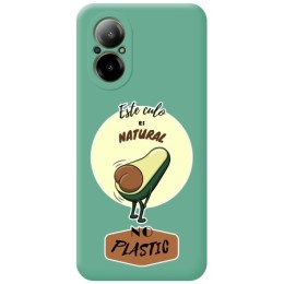 Funda Silicona Líquida Verde para Realme C67 4G diseño Culo Natural Dibujos
