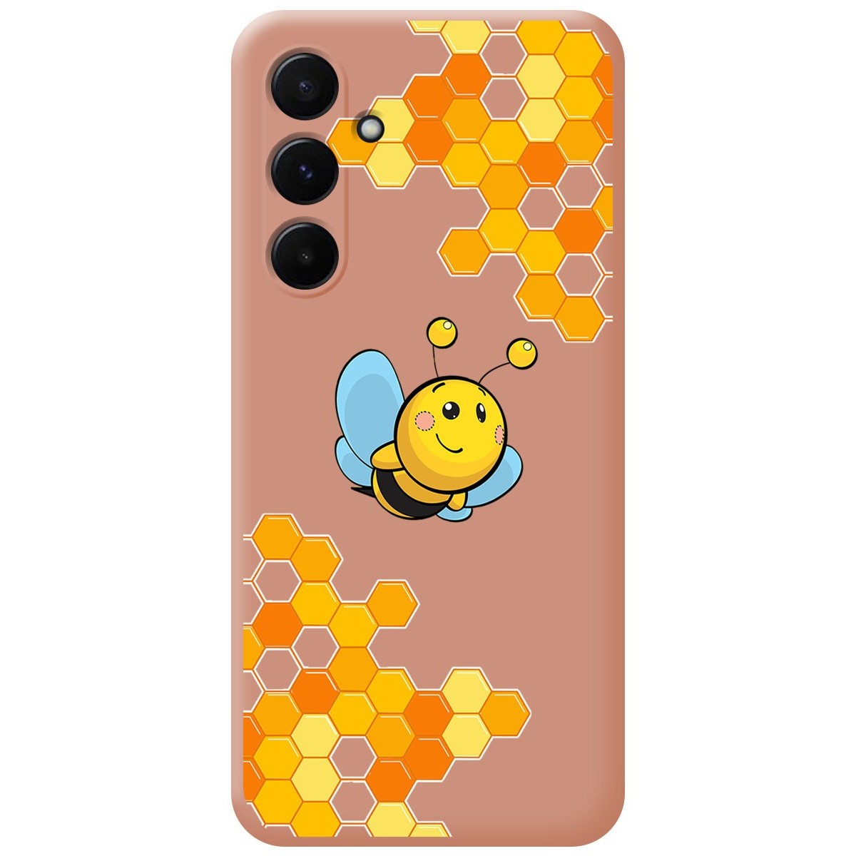 Funda Silicona Líquida Rosa para Samsung Galaxy A35 5G diseño Abeja Dibujos