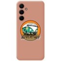 Funda Silicona Líquida Rosa para Samsung Galaxy A35 5G diseño Adventure Dibujos