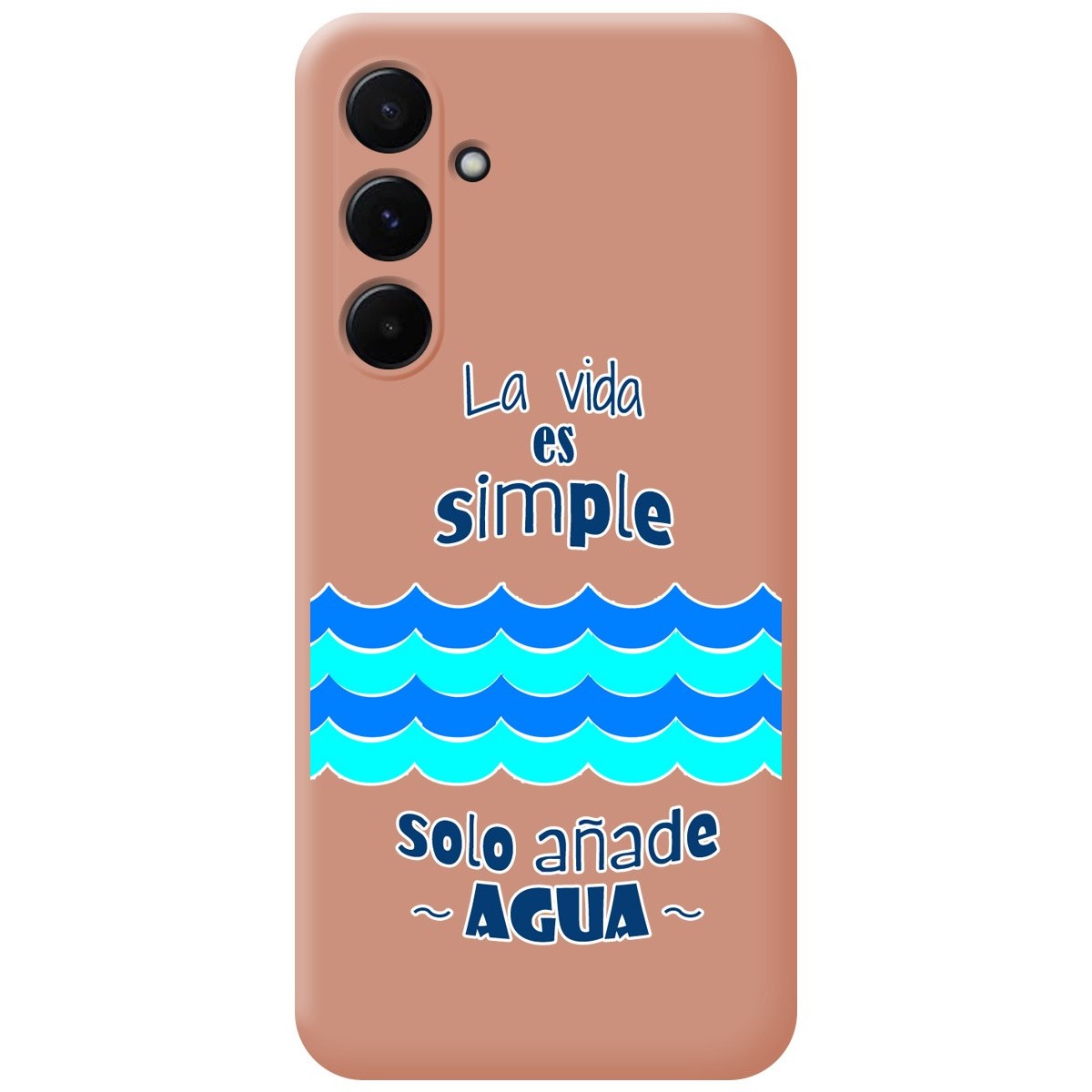 Funda Silicona Líquida Rosa para Samsung Galaxy A35 5G diseño Agua Dibujos