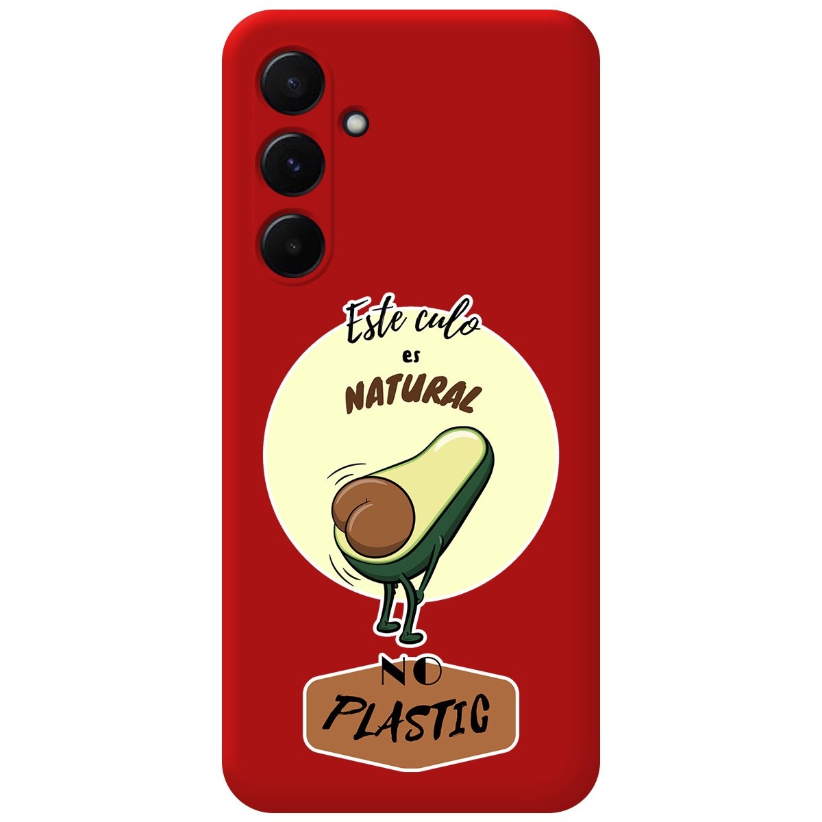Funda Silicona Líquida Roja para Samsung Galaxy A35 5G diseño Culo Natural Dibujos