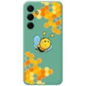 Funda Silicona Líquida Verde para Samsung Galaxy A35 5G diseño Abeja Dibujos