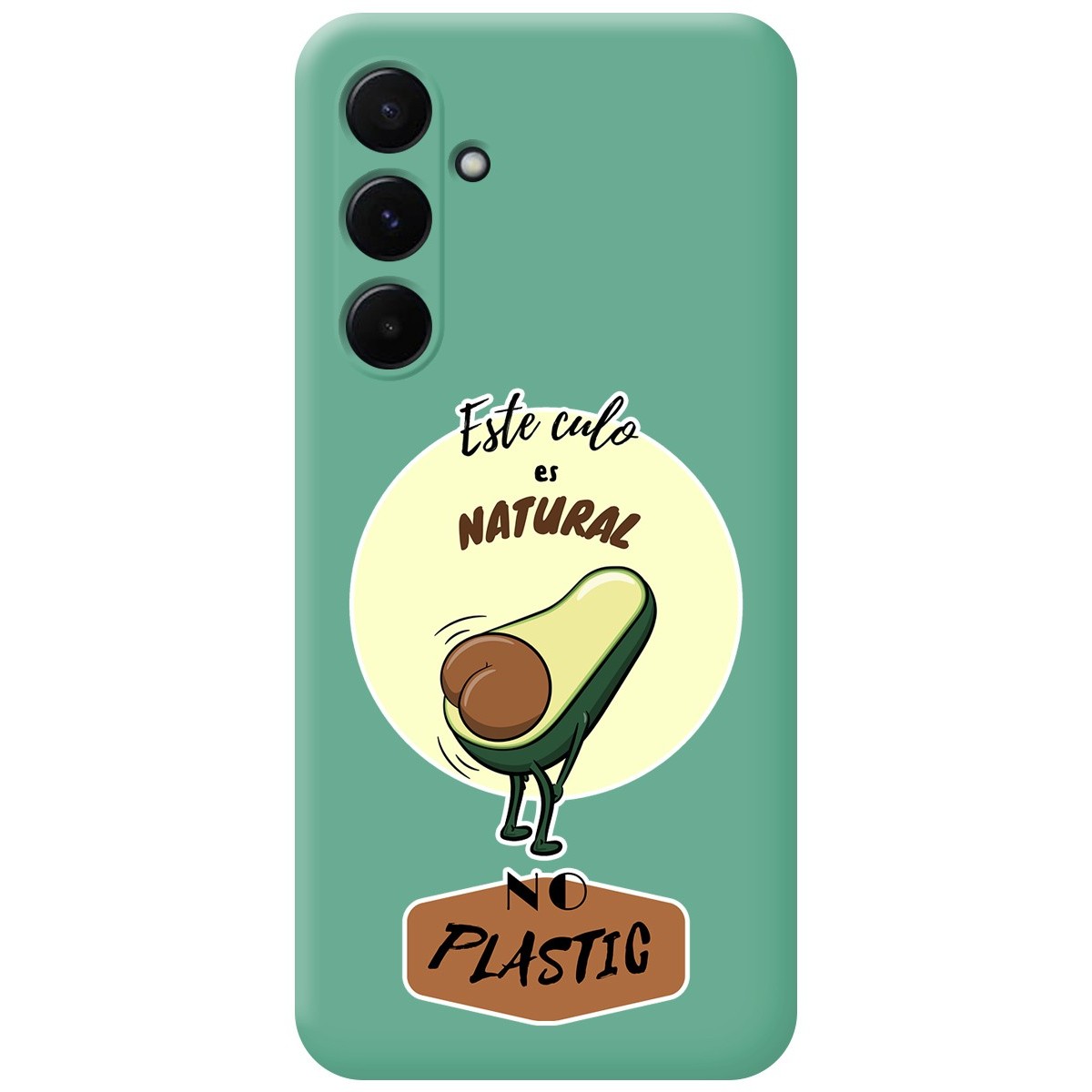 Funda Silicona Líquida Verde para Samsung Galaxy A35 5G diseño Culo Natural Dibujos
