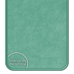 Funda Silicona Líquida Verde para Samsung Galaxy A35 5G diseño Vegan Life Dibujos 2
