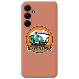 Funda Silicona Líquida Rosa para Samsung Galaxy A55 5G diseño Adventure Dibujos