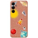 Funda Silicona Líquida Rosa para Samsung Galaxy A55 5G diseño Espacio Dibujos