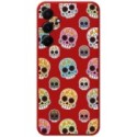 Funda Silicona Líquida Roja para Samsung Galaxy A55 5G diseño Catrina Dibujos