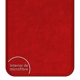 Funda Silicona Líquida Roja para Samsung Galaxy A55 5G diseño Vegan Life Dibujos 2
