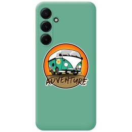 Funda Silicona Líquida Verde para Samsung Galaxy A55 5G diseño Adventure Dibujos