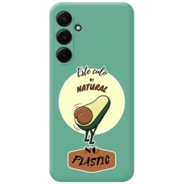 Funda Silicona Líquida Verde para Samsung Galaxy A55 5G diseño Culo Natural Dibujos