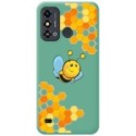 Funda Silicona Líquida Verde para Zte Blade A53 diseño Abeja Dibujos