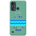 Funda Silicona Líquida Verde para Zte Blade A53 diseño Agua Dibujos