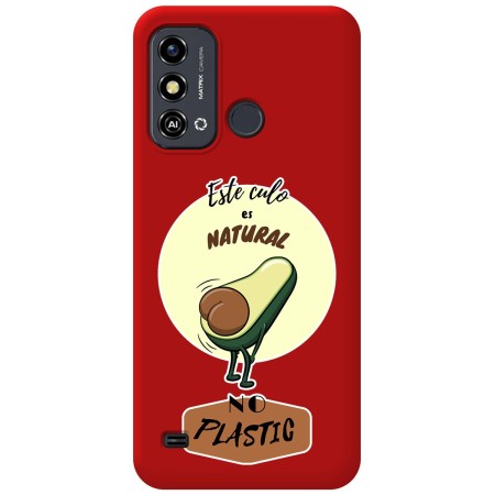 Funda Silicona Líquida Roja para Zte Blade A53 Plus diseño Culo Natural Dibujos