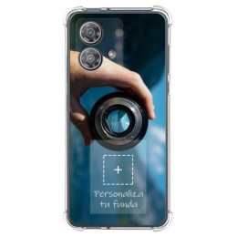 Personaliza tu Funda Silicona AntiGolpes Transparente con tu Fotografía para Motorola Edge 40 Neo 5G Dibujo Personalizada