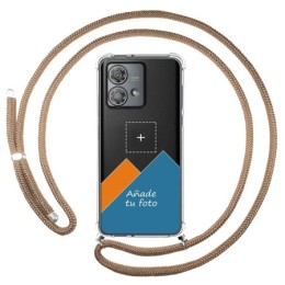 Personaliza tu Funda Colgante Transparente para Motorola Edge 40 Neo 5G con Cordon Camel Dibujo Personalizada