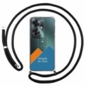 Personaliza tu Funda Colgante Transparente para Oppo Reno 11F 5G con Cordon Negro Dibujo Personalizada