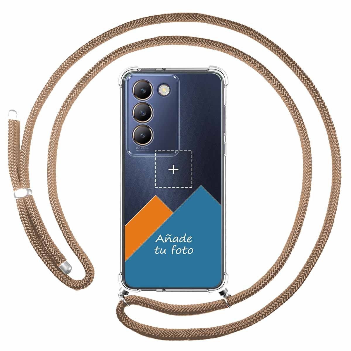Personaliza tu Funda Colgante Transparente para Vivo V40 SE 5G con Cordon Camel Dibujo Personalizada