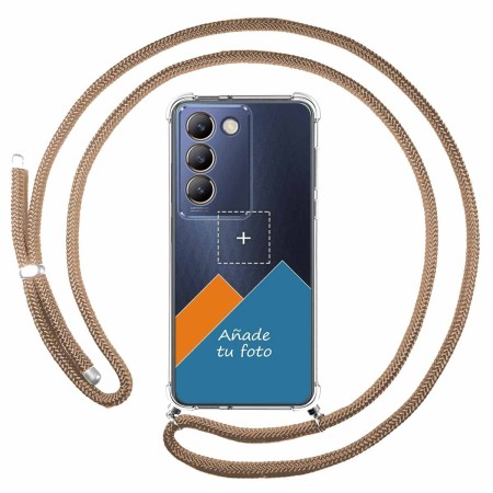 Personaliza tu Funda Colgante Transparente para Vivo V40 SE 5G con Cordon Camel Dibujo Personalizada
