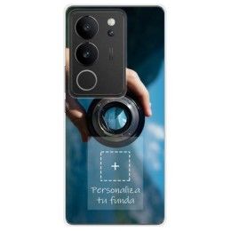Personaliza tu Funda Silicona Gel Tpu Transparente con tu Fotografia para Vivo V29 5G Dibujo Personalizada