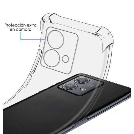 Funda Silicona Antigolpes Transparente para Motorola Edge 40 Neo 5G