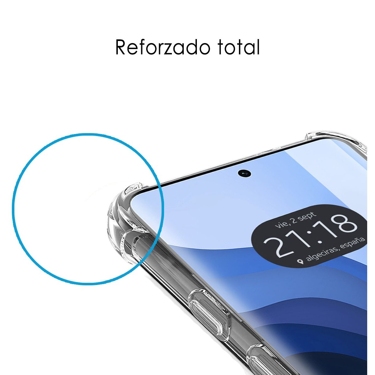 Funda Silicona Antigolpes Transparente para Motorola Edge 40 Neo 5G